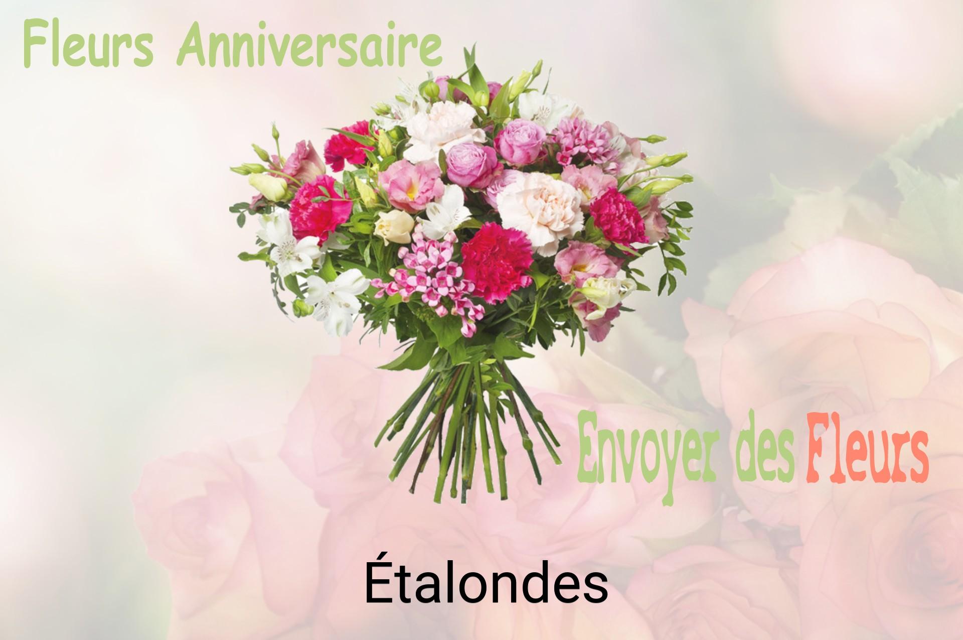 Bouquet de fleurs d’anniversaire livré à Étalondes