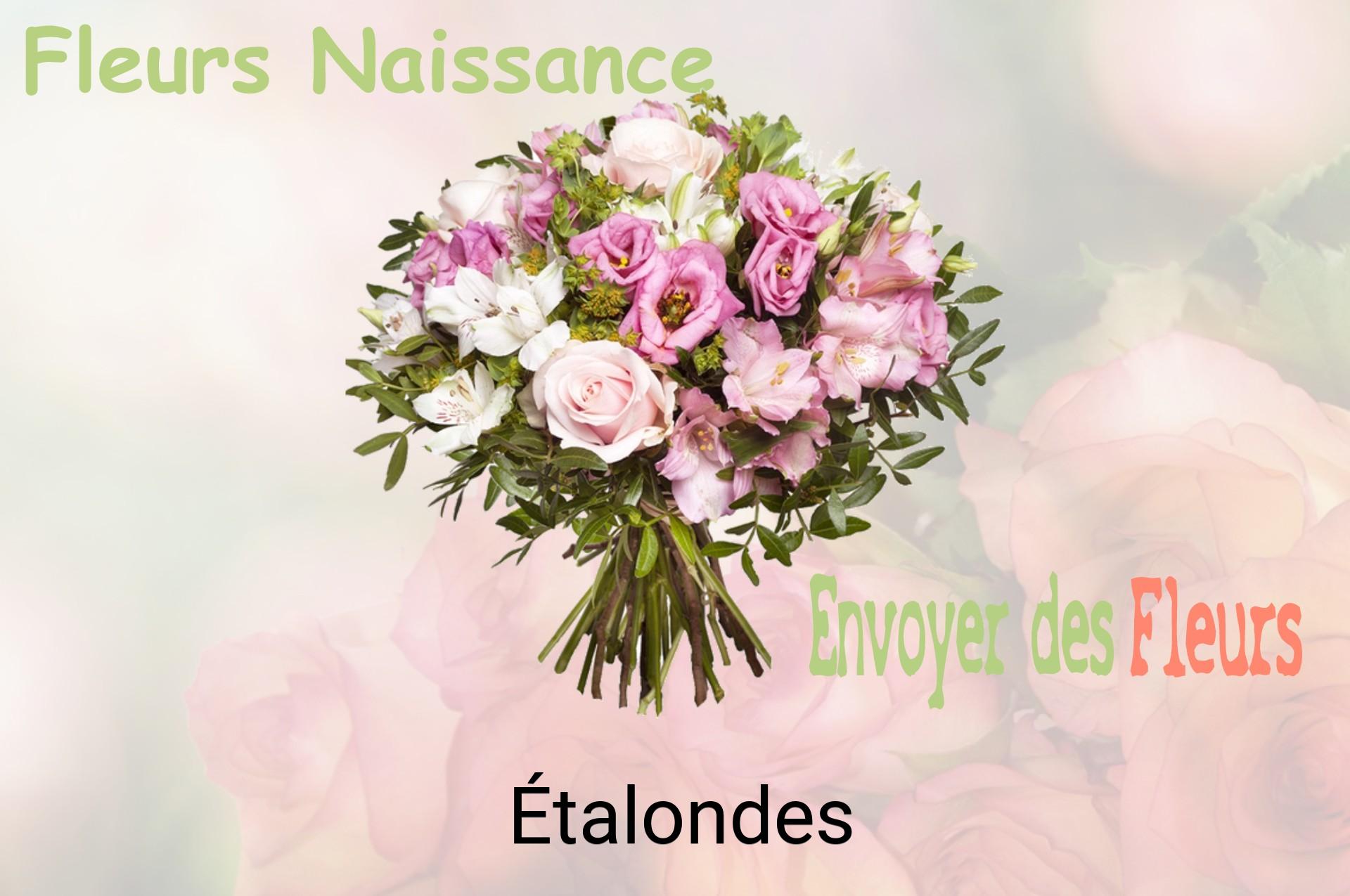 Bouquet de fleurs de naissance livré à Étalondes